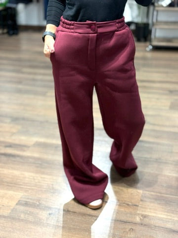 Pantalone in felpa con bottone