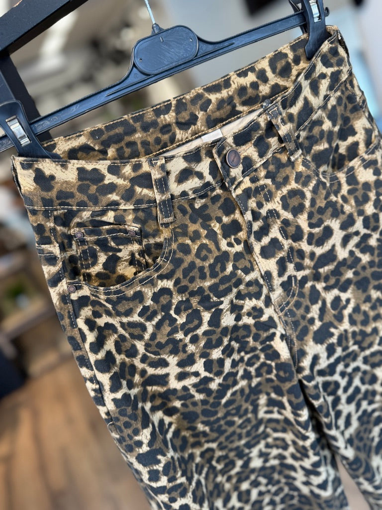 Pantalone 5tasche stampa animalier