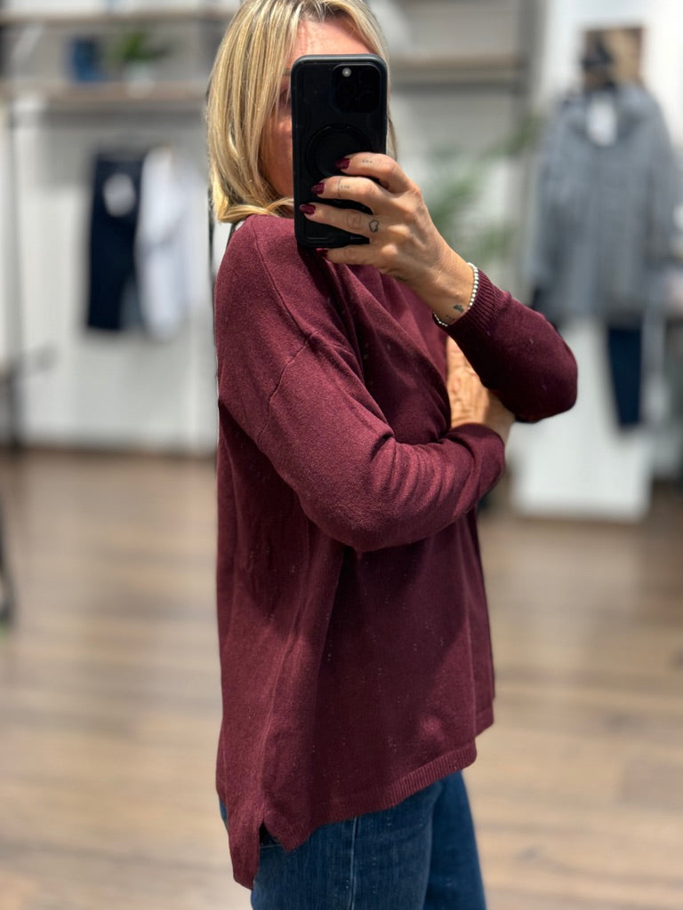 Maglia caldo cotone basica dal taglio morbido