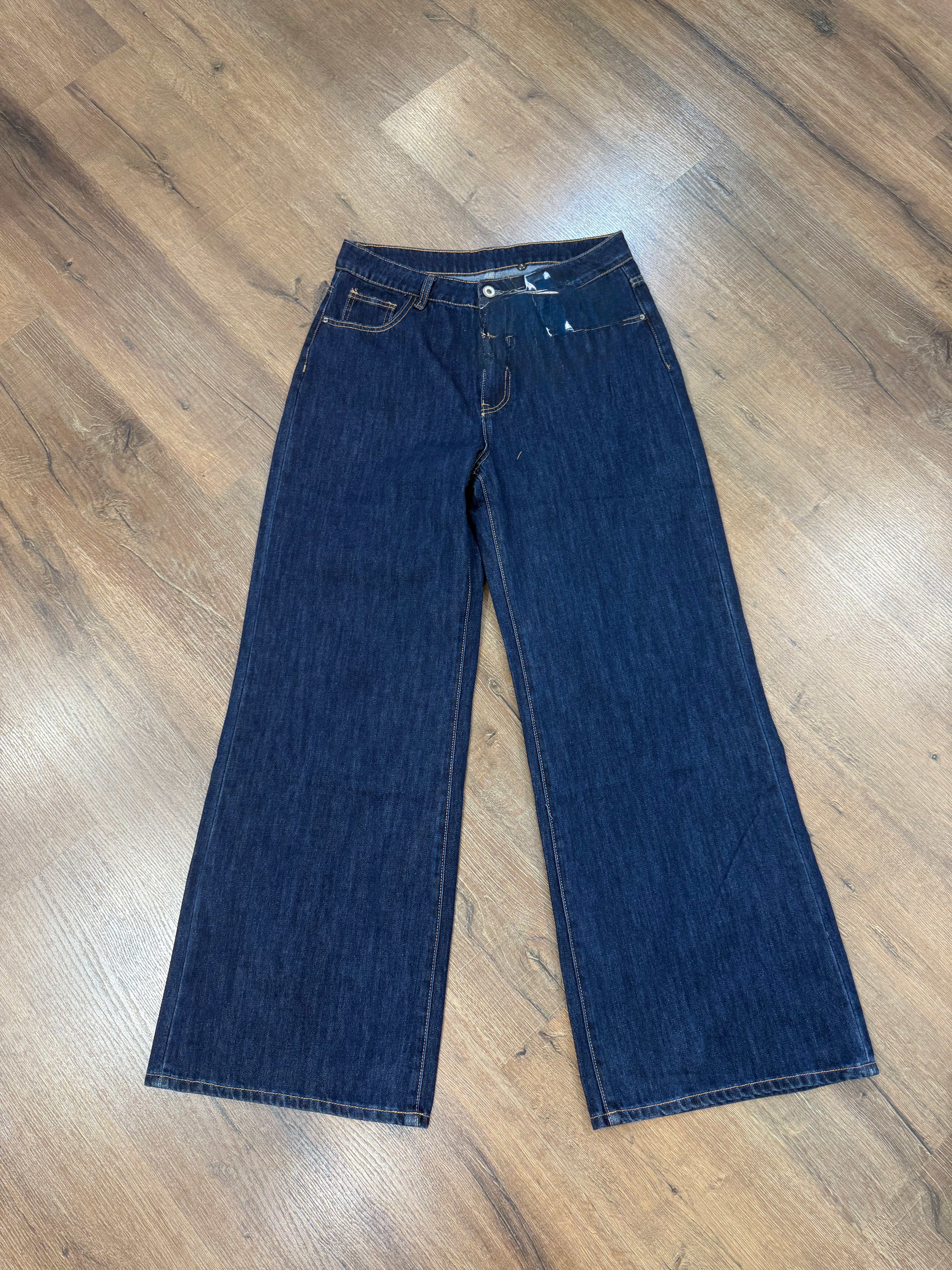 Jeans a palazzo denim scuro
