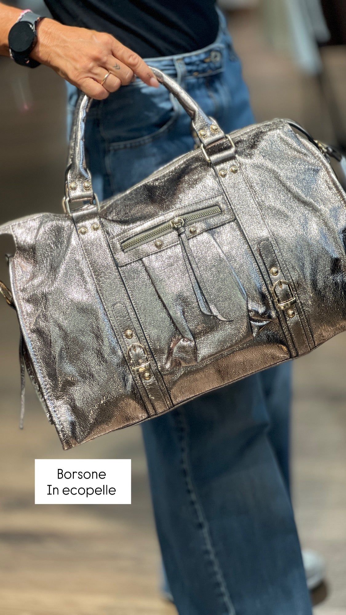 Borsa laminata tasche