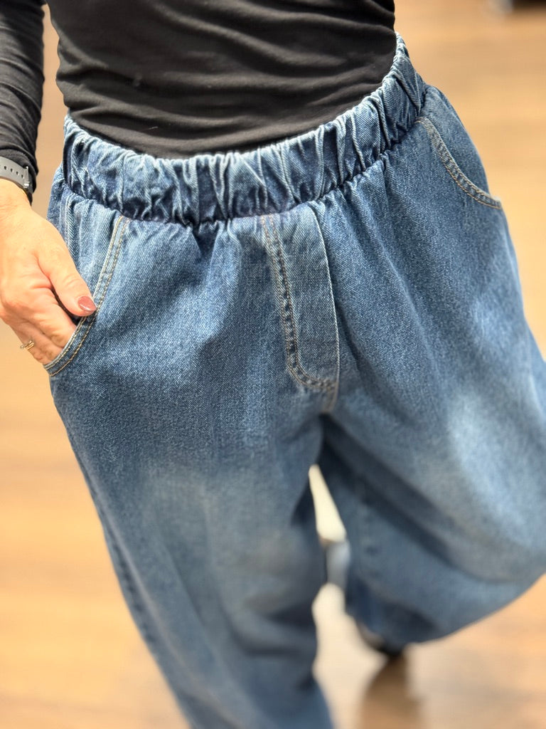 Jeans carrot morbido