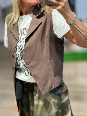 Gilet asimettrico