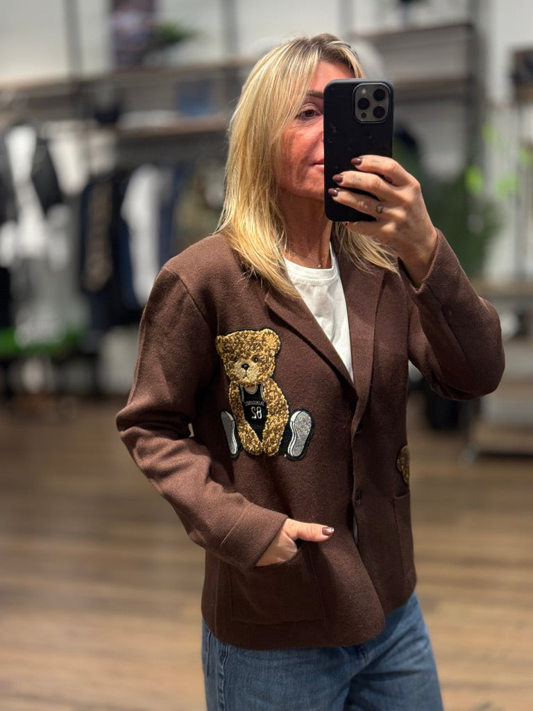 Cardigan con orsi
