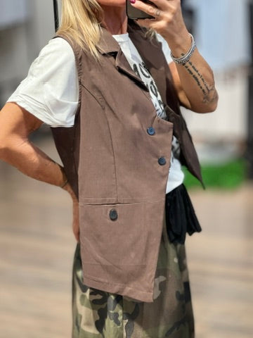 Gilet asimettrico