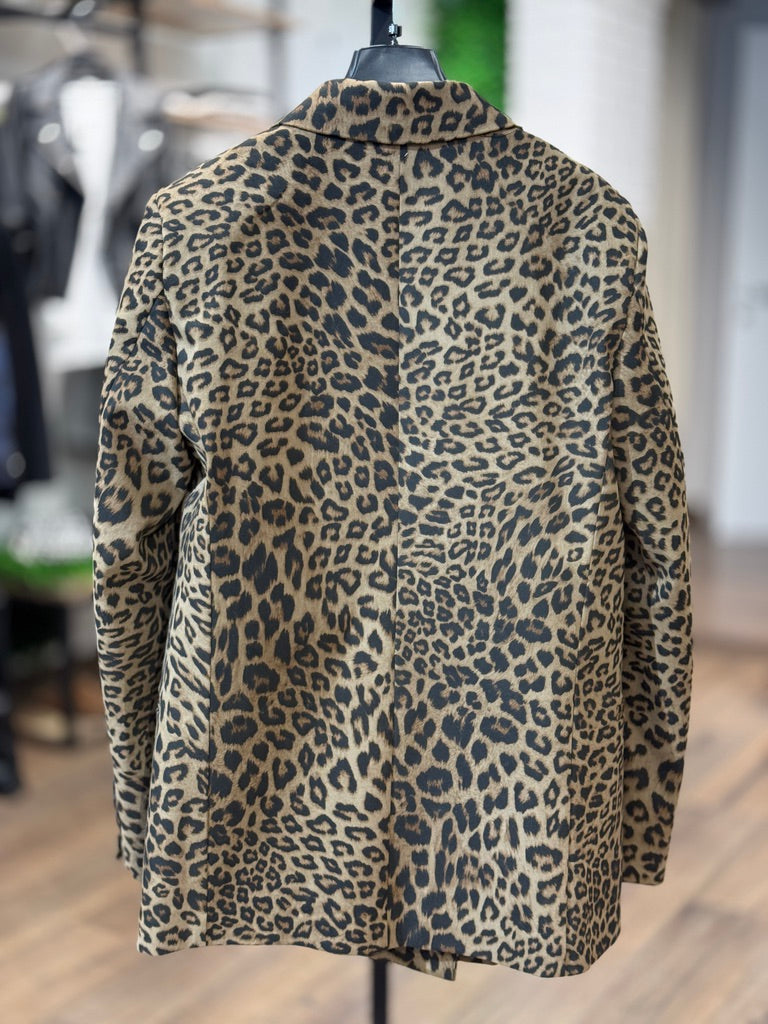 Blazer animalier doppiopetto