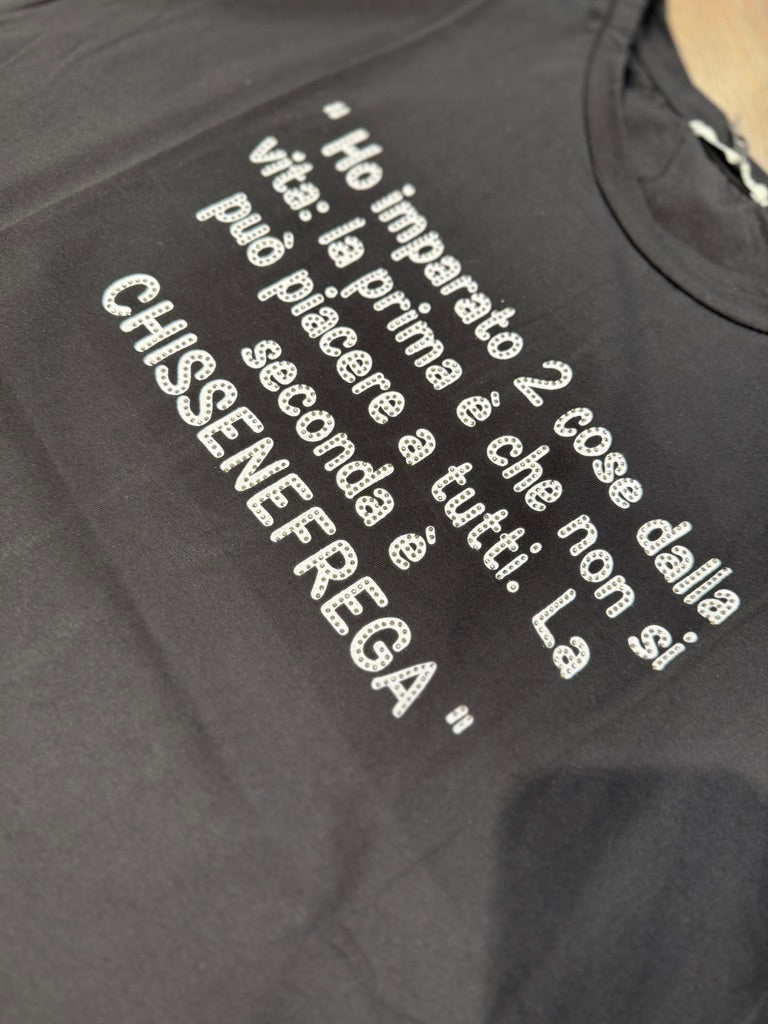 T-shirt stampata "Ho imparato...."