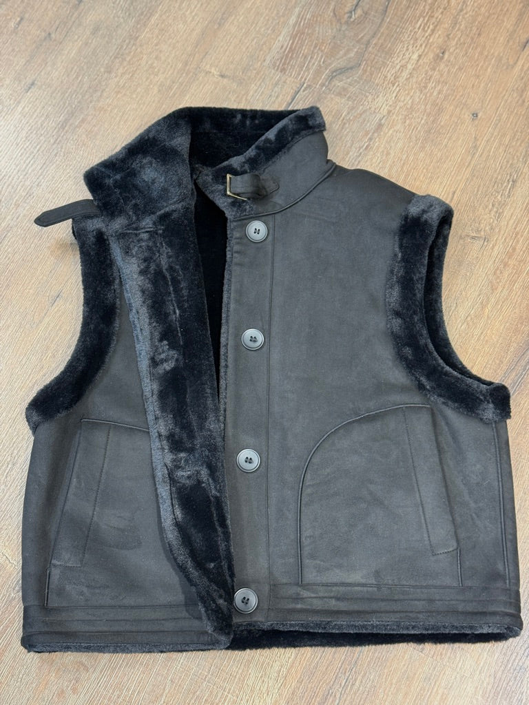 Gilet montone collo coreana