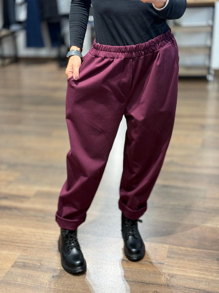 Pantalone in punto milano linea comoda