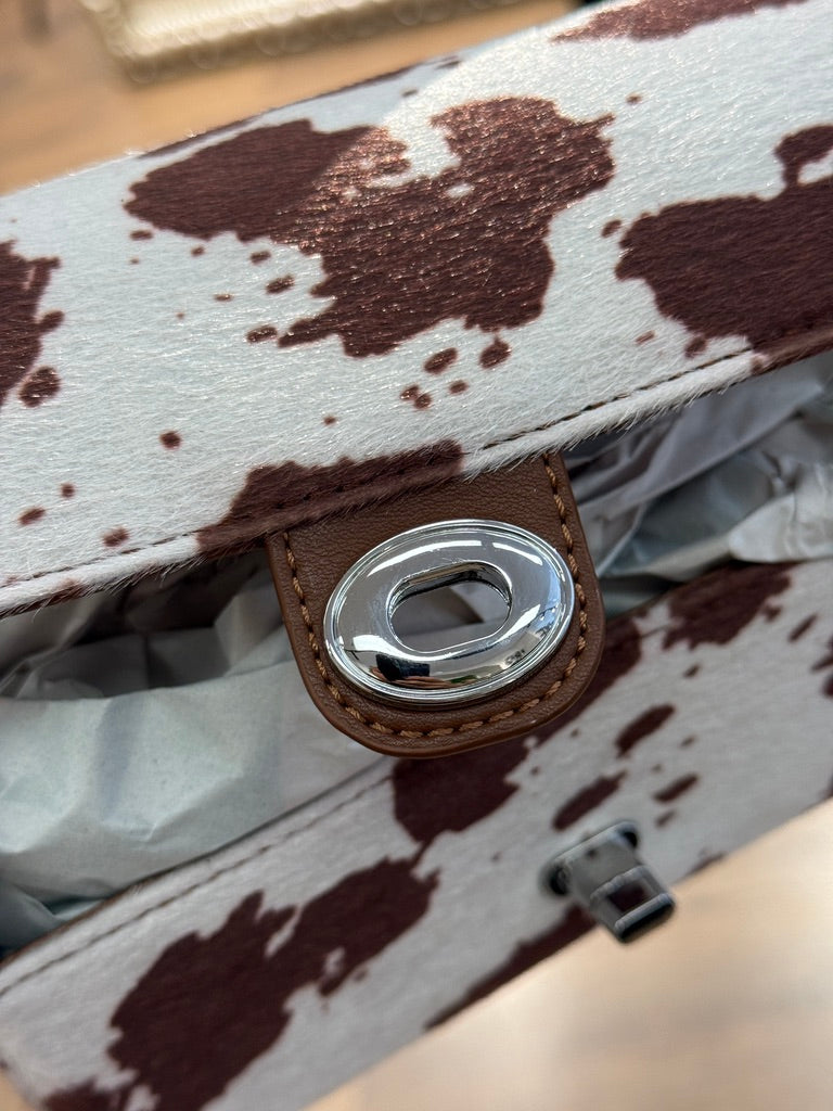 Mini borsa  stampa "muccata"