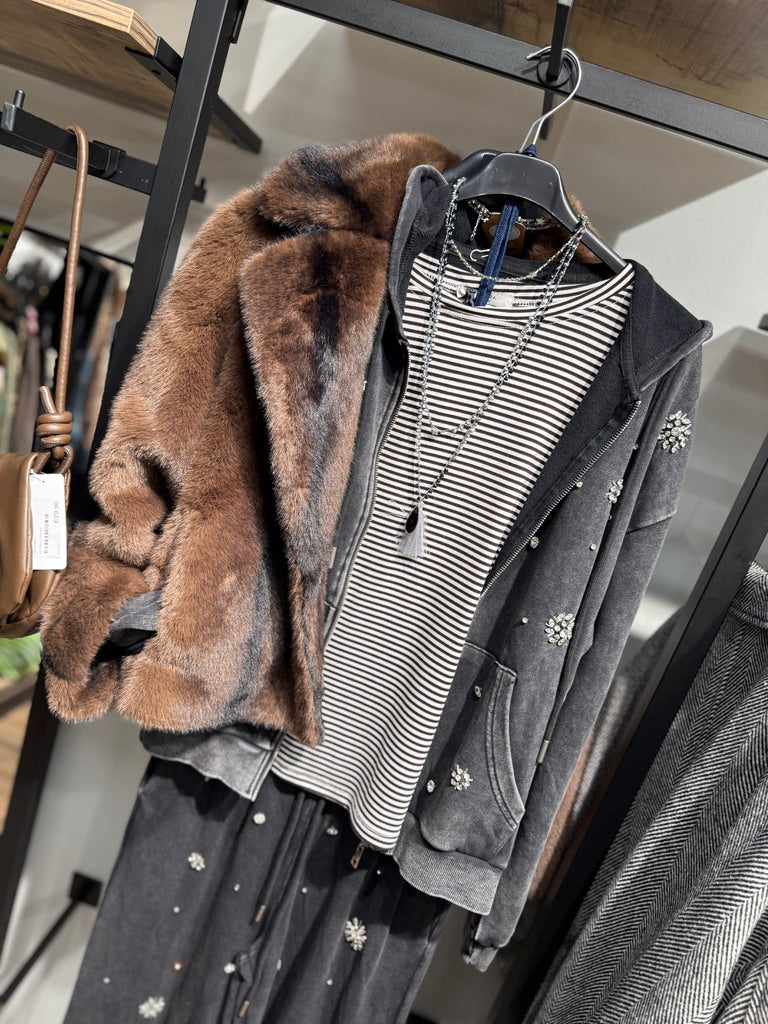 Tshirt manica lunga righe