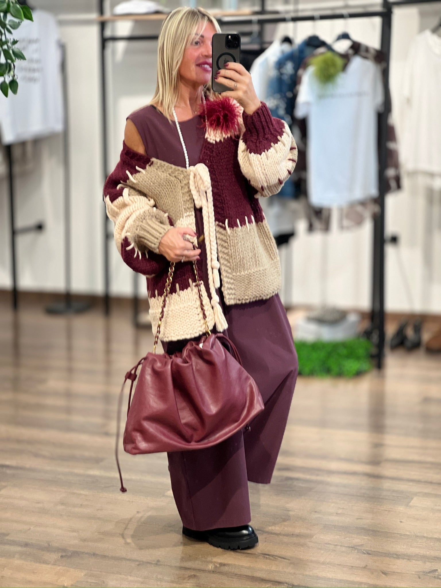 Borsa in ecopelle con tracolla