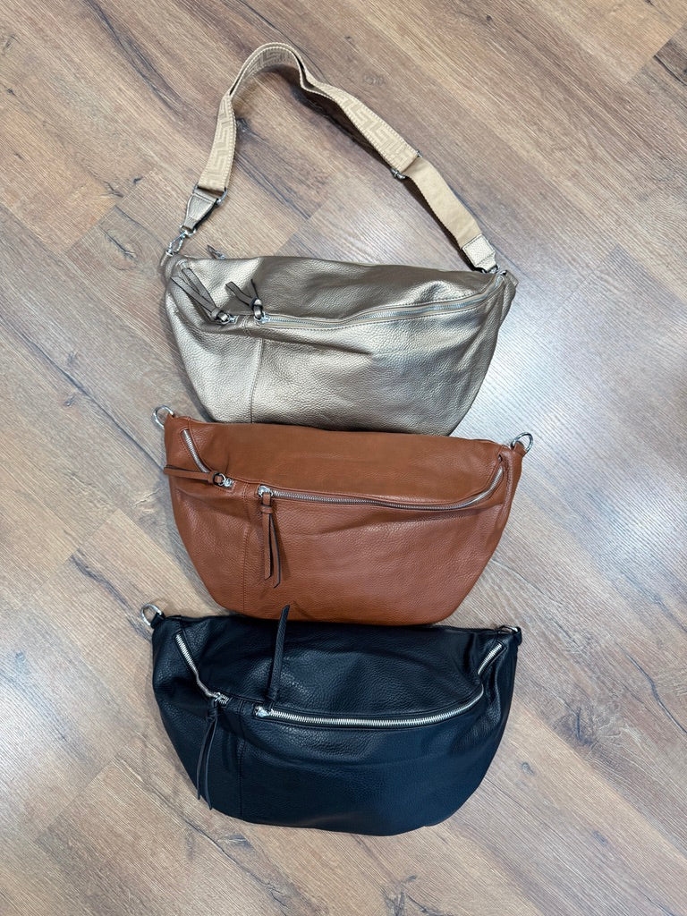 Marsupio grande con doppia zip