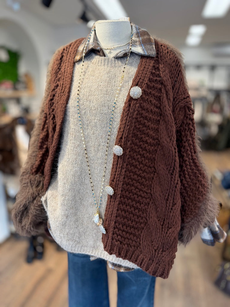 Cardigan Ornella peloso