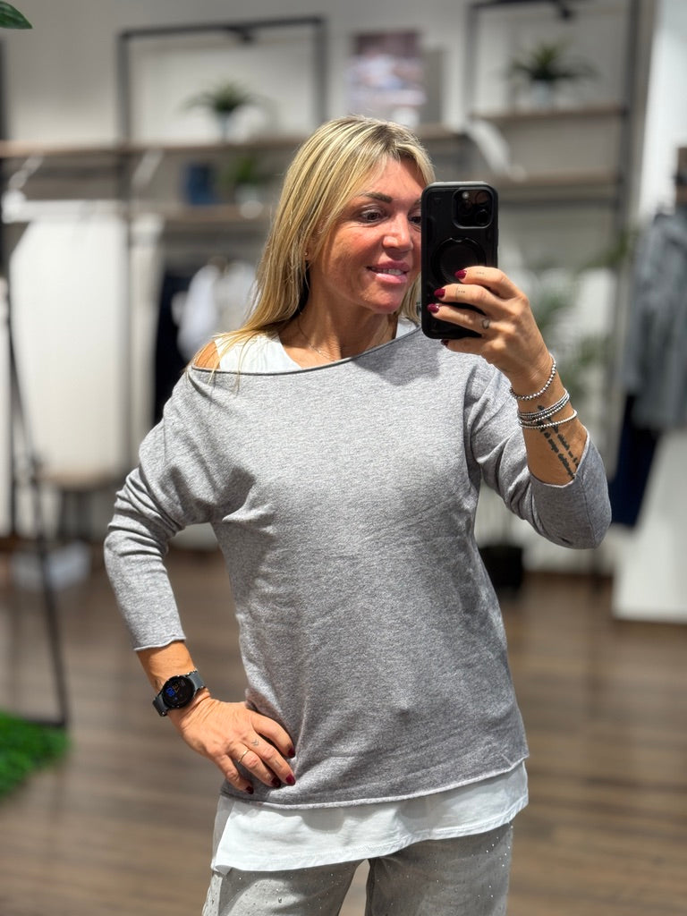 tshirt a canotta spalla larga