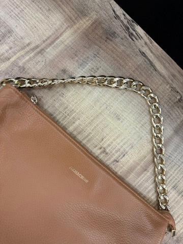 Borsa con tracolla e catena oro
