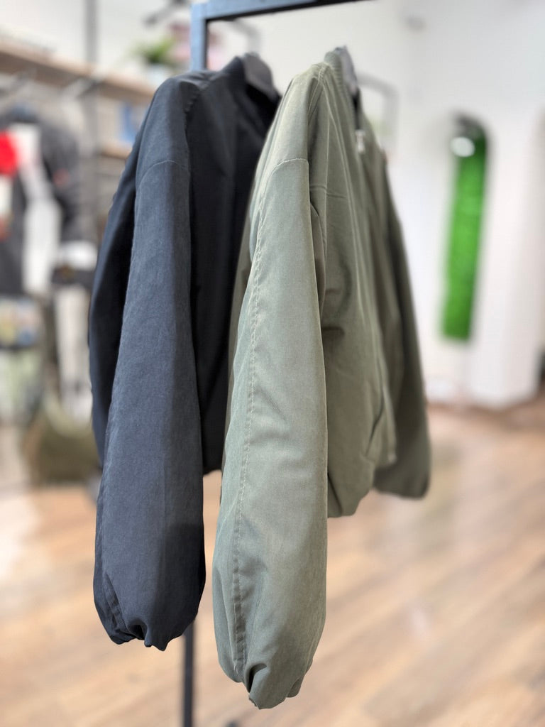 Bomber imbottito con zip