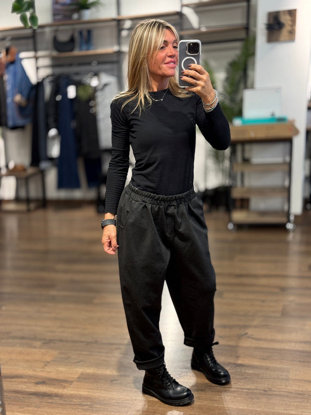 Pantalone in punto milano linea comoda