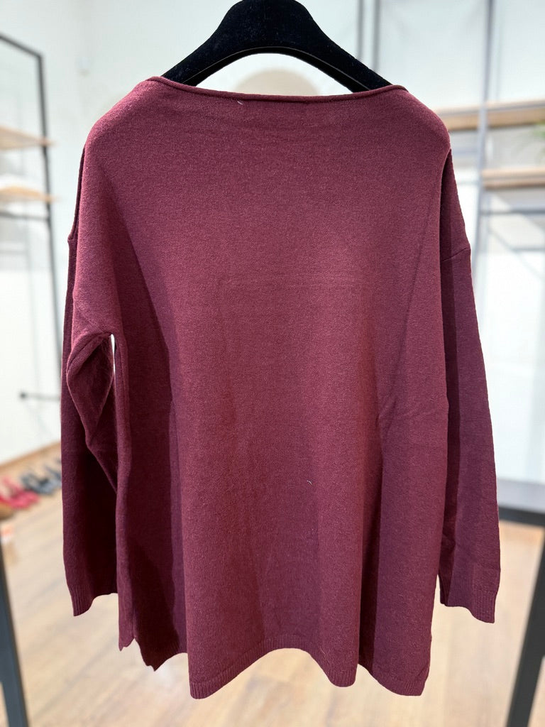 Maglia caldo cotone basica dal taglio morbido