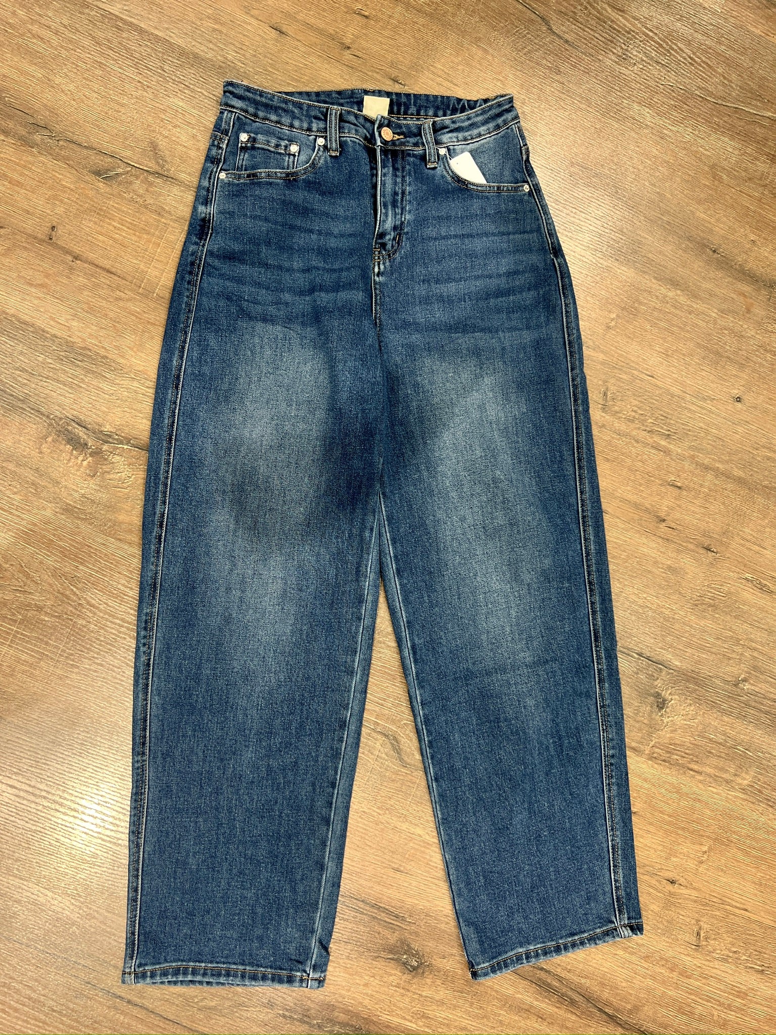 Jeans baggy blu slavato