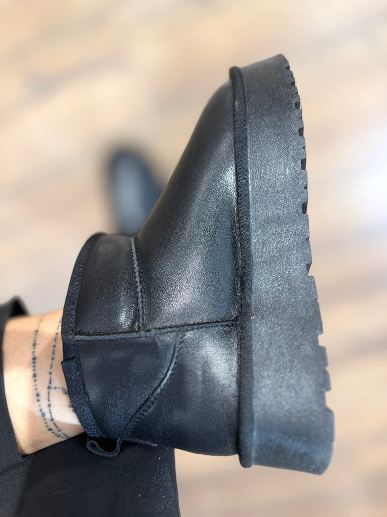 Australian tipo UGG" NERI" Pelle suola alta