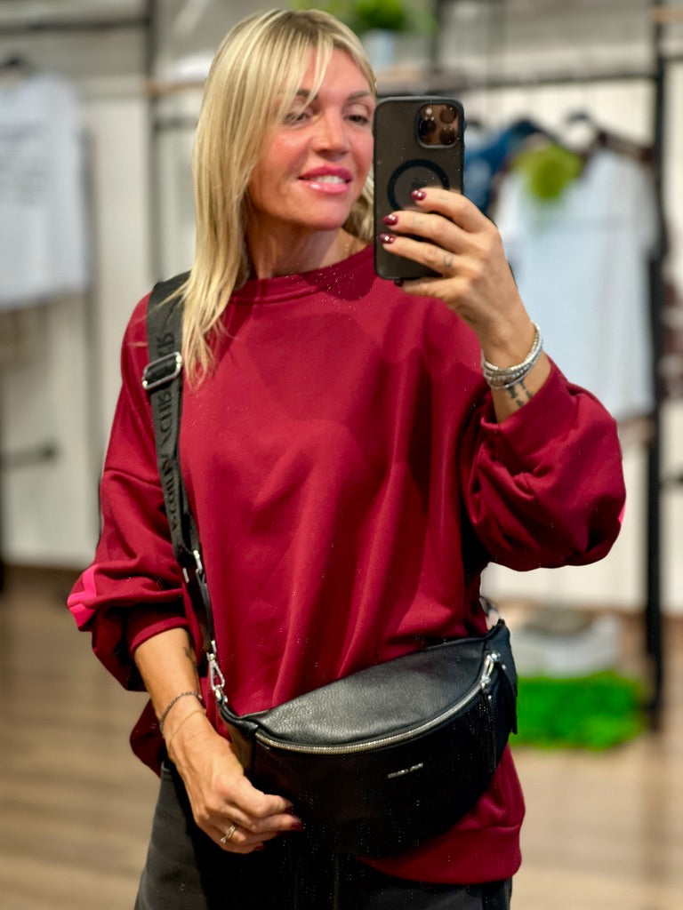 Marsupio con mini arricciatura