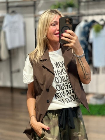 Gilet asimettrico