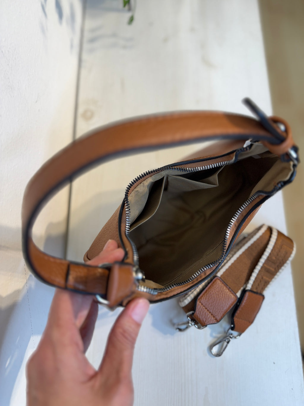 Mini bag a mezzaluna