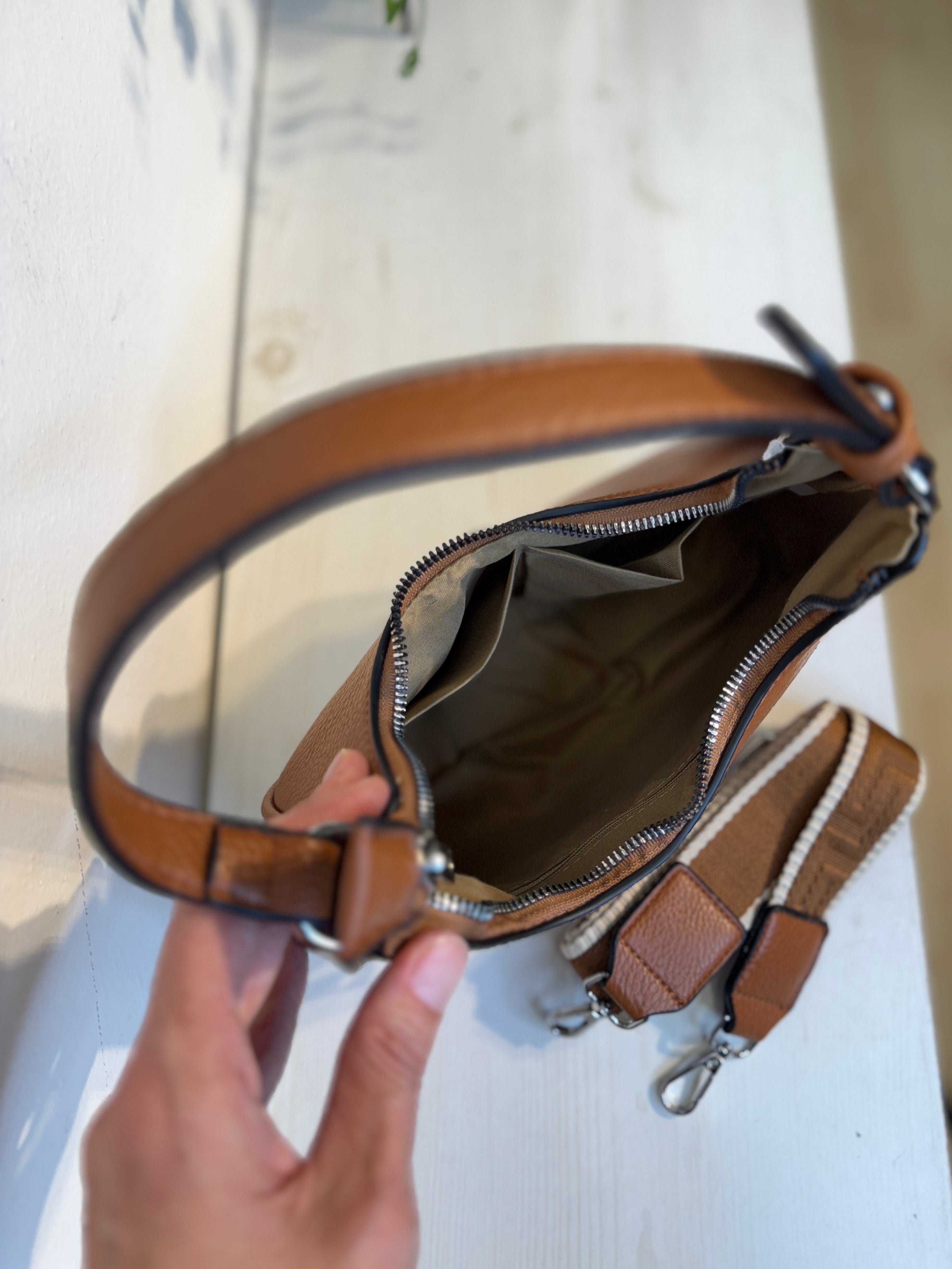 Mini bag a mezzaluna