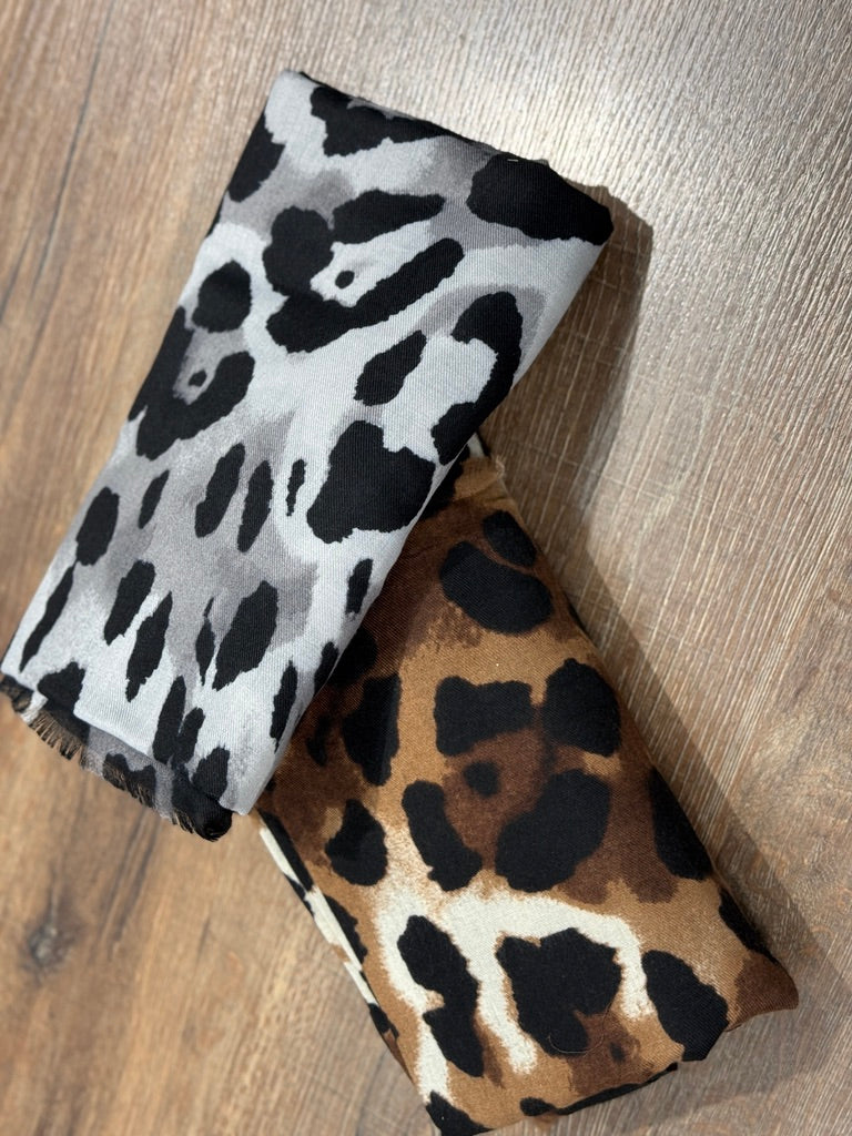 Sciarpa medio peso fantasia leopard