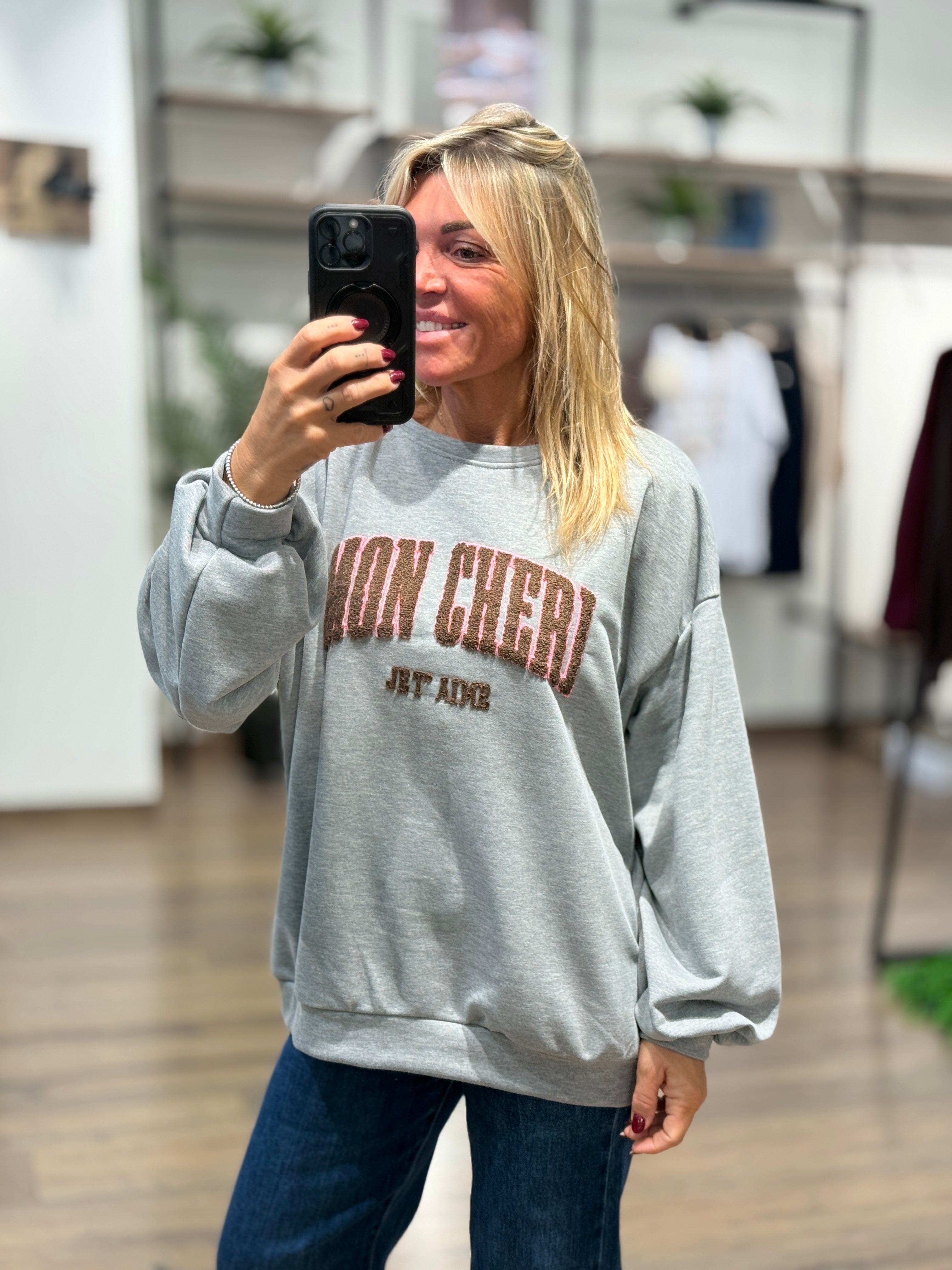 Felpa "Mon Cheri"