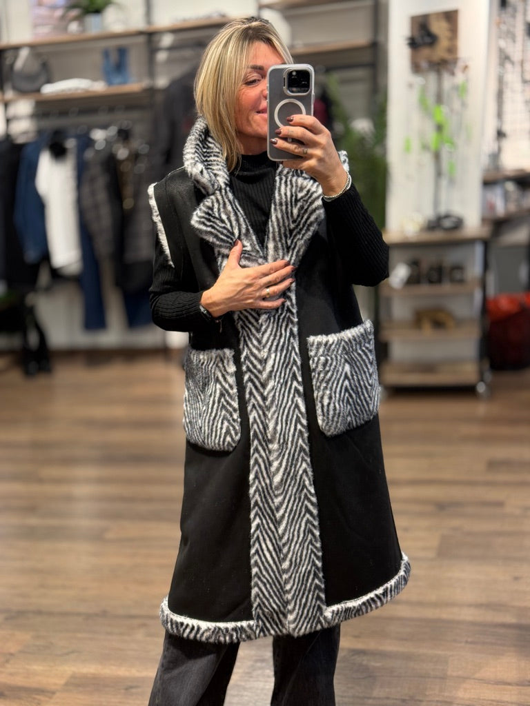 Smanicato in ecopelo lungo