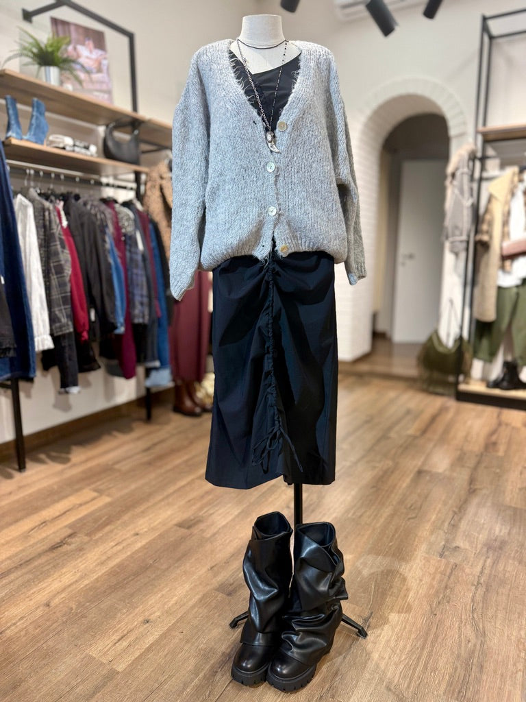 Cardigan bottoni madre perla