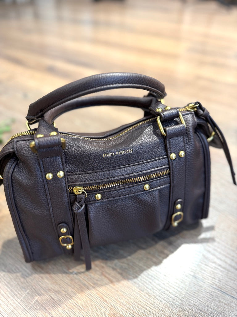 Borsa a tracolla con rivetti francesi