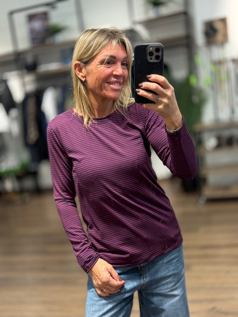 Tshirt manica lunga righe