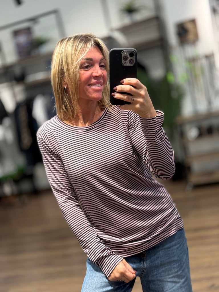 Tshirt manica lunga righe