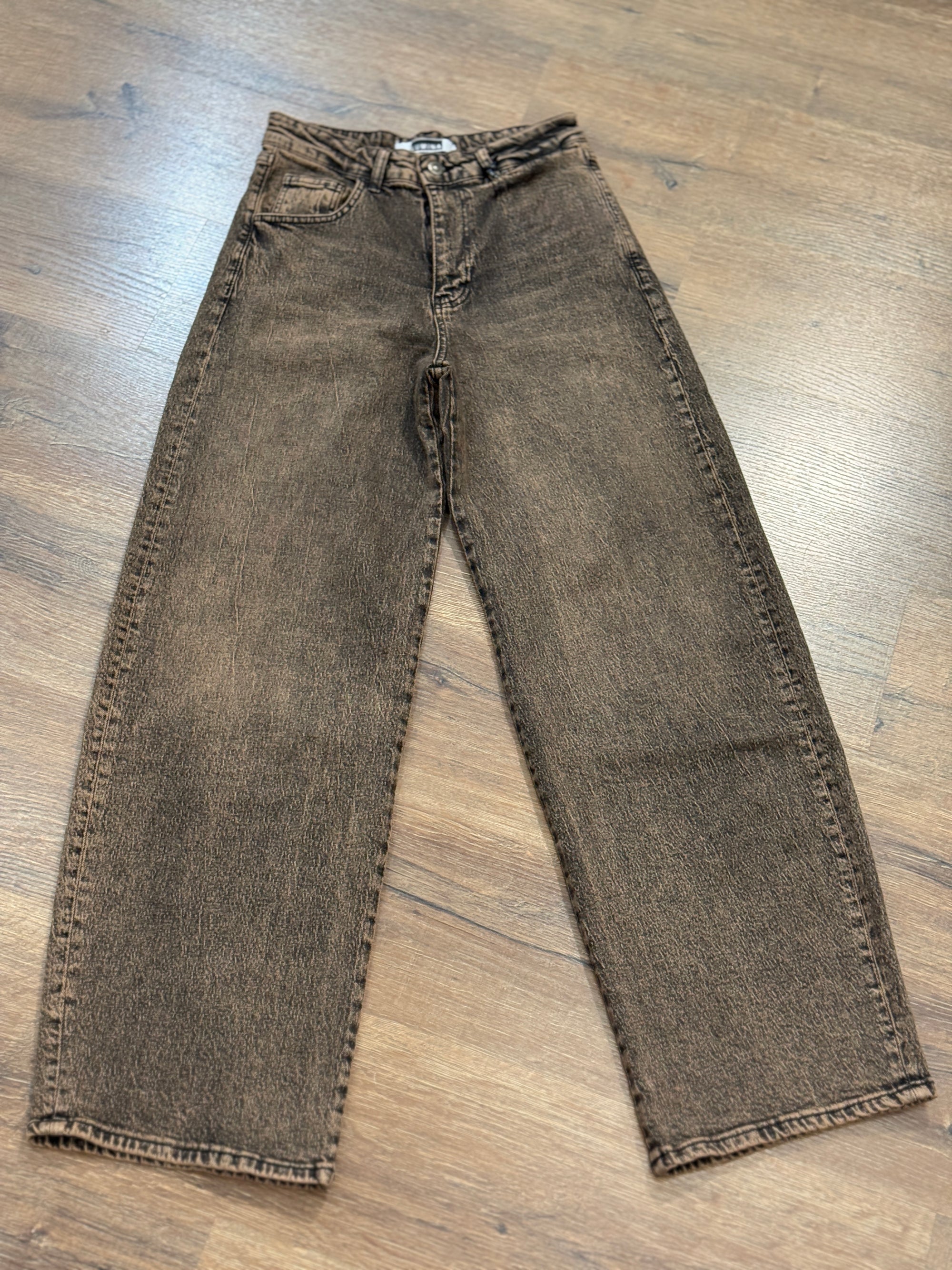 Jeans palazzo slavato