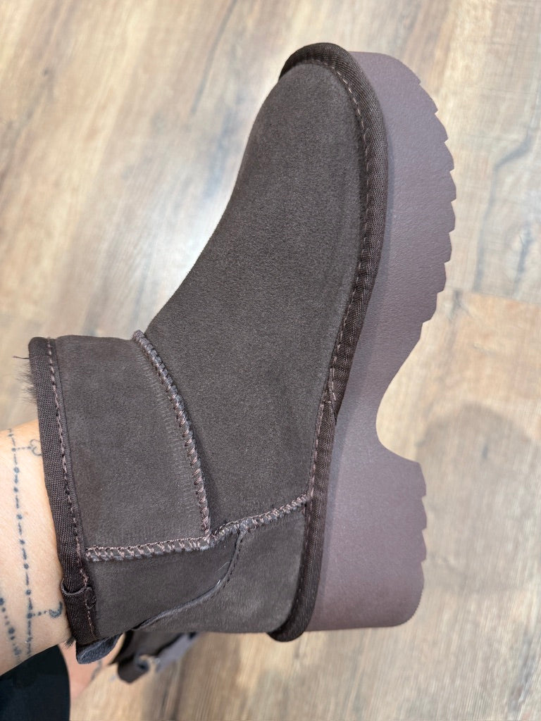 Australian tipo UGG "tacco" pelle