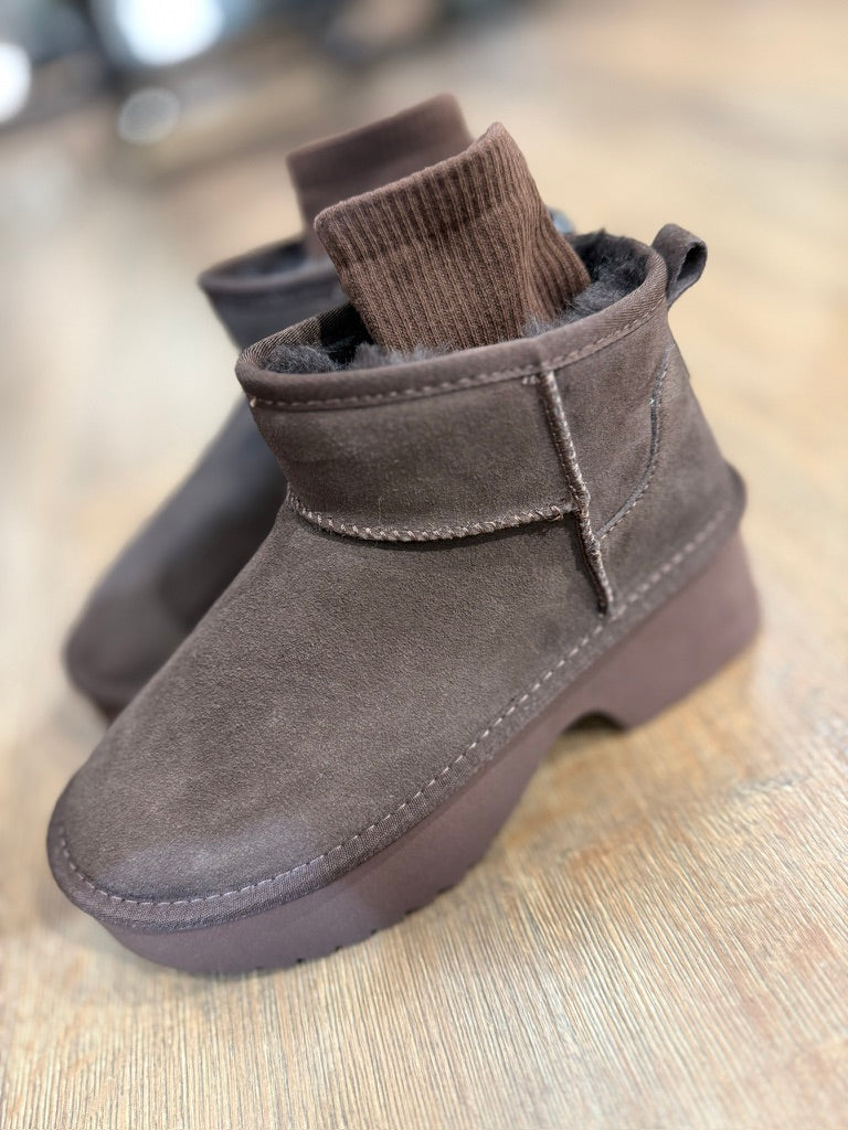 Australian tipo UGG "tacco" pelle