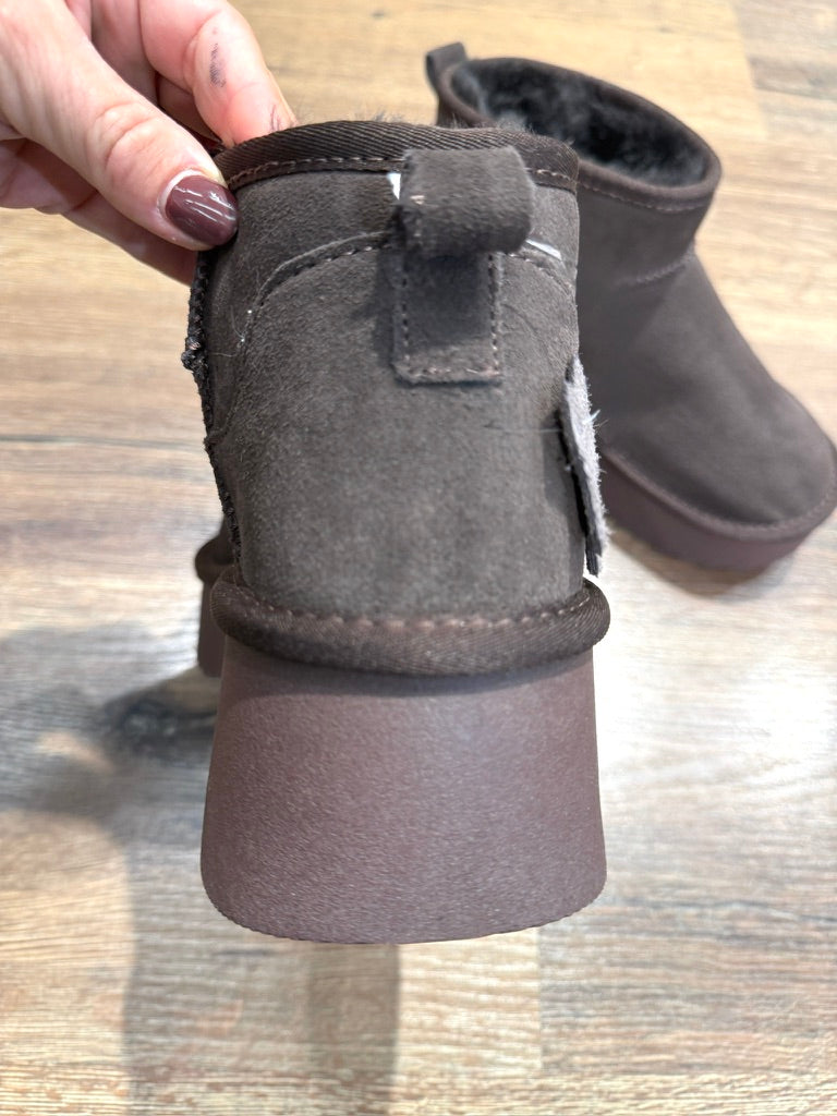 Australian tipo UGG "tacco" pelle