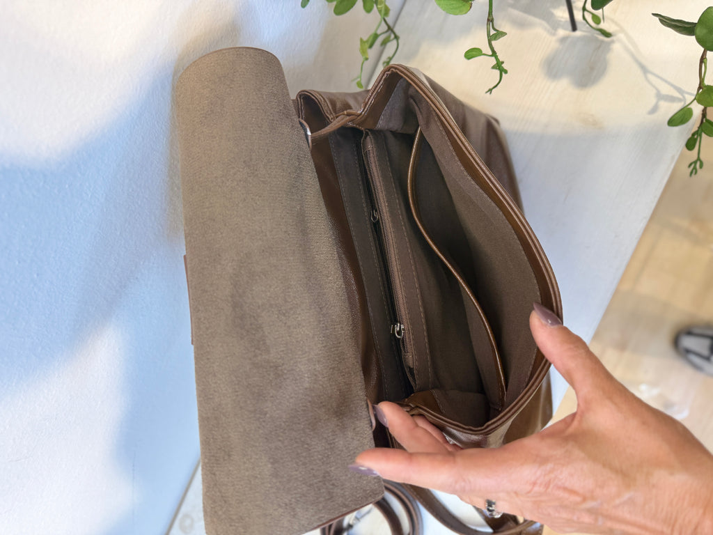Mini bag/zaino in ecopelle