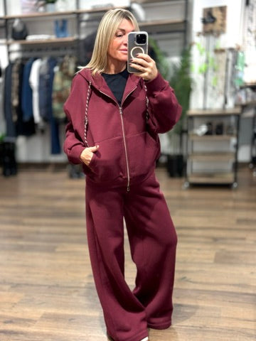 Pantalone in felpa con bottone