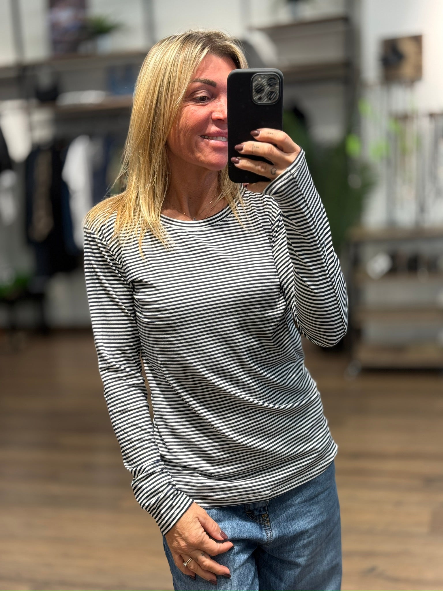 Tshirt manica lunga righe