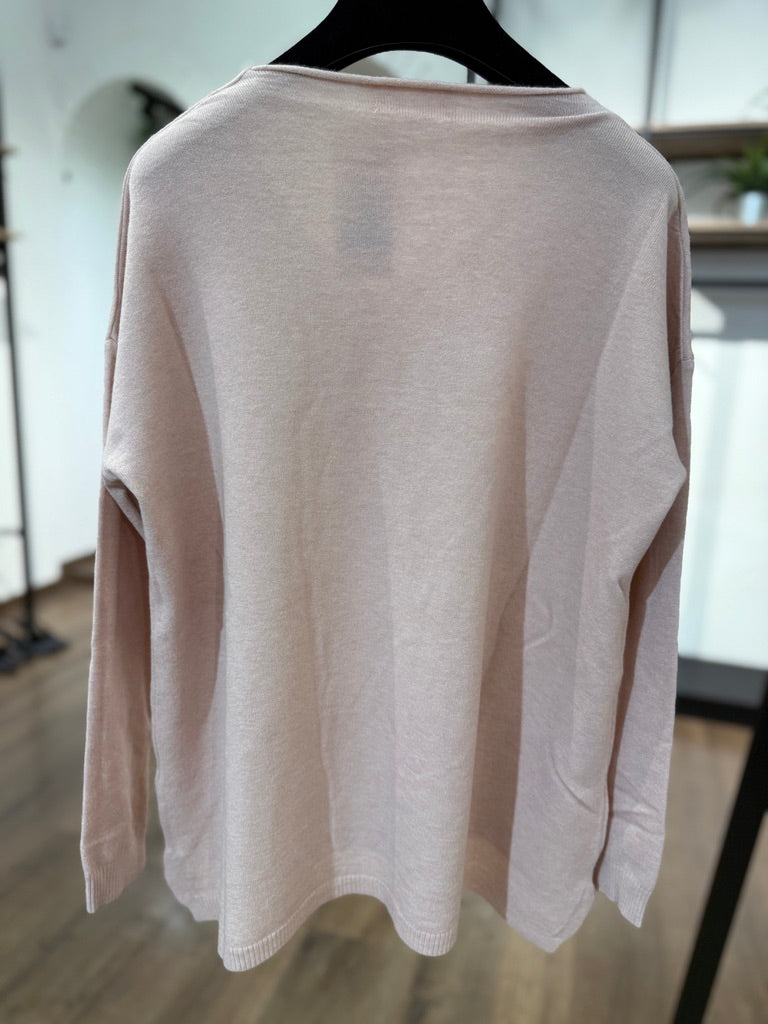 Maglia con scollo a V dal taglio morbido