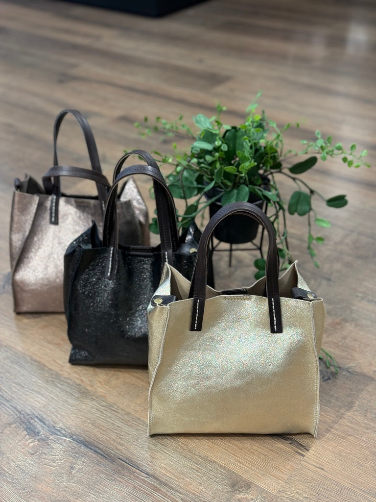 Mini bag in pelle