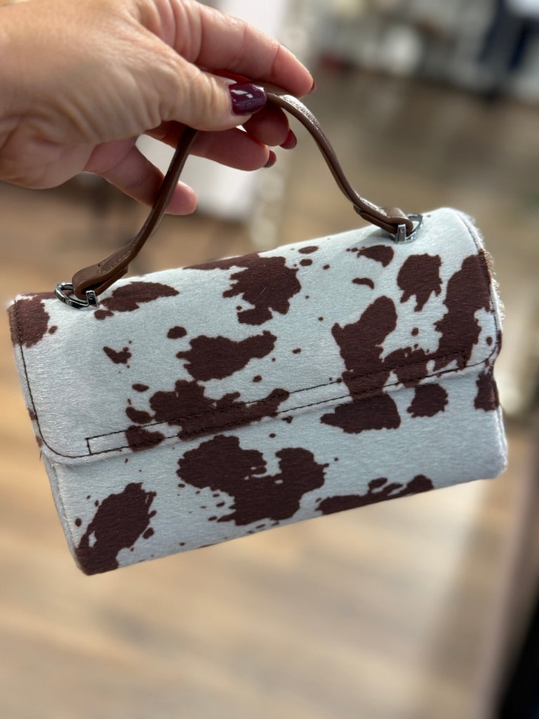 Mini borsa  stampa "muccata"