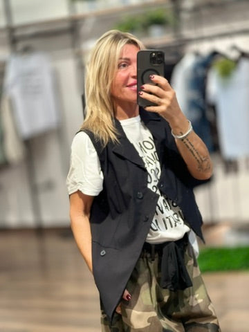 Gilet asimettrico