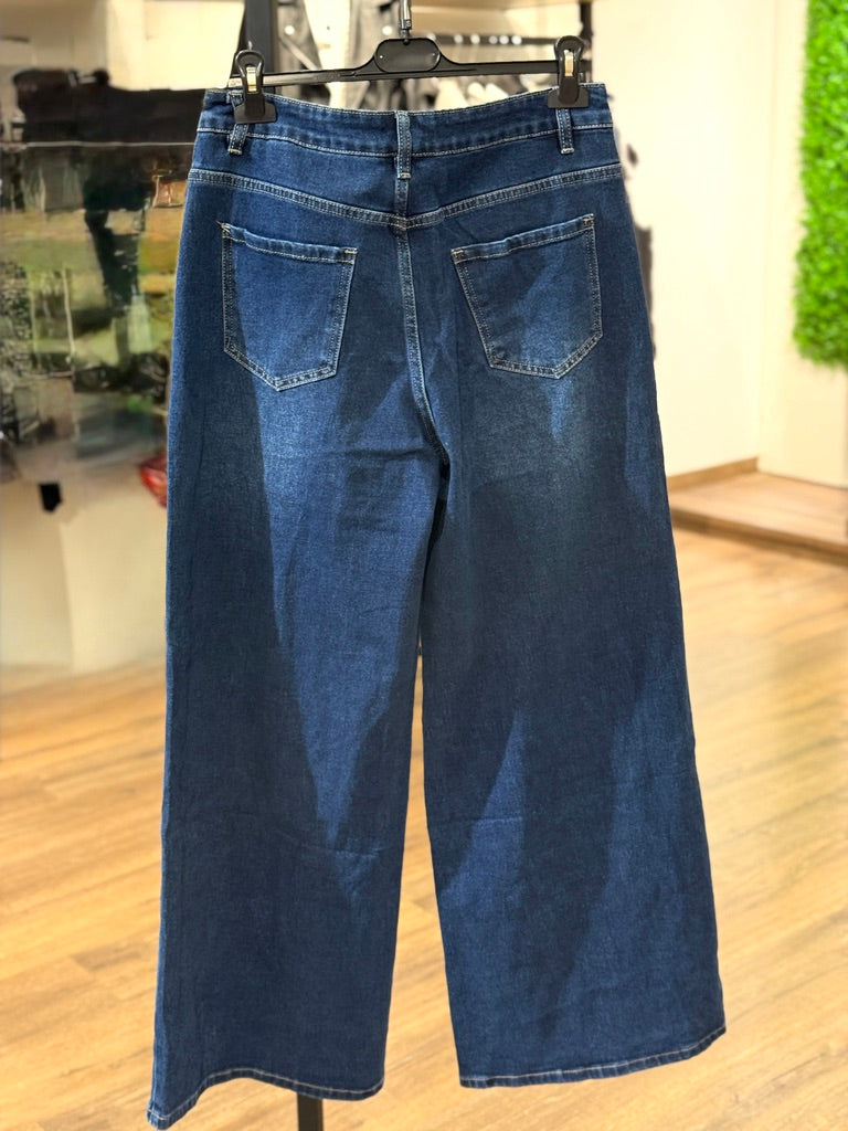 Jeans palazzo morbido