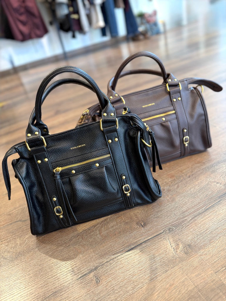 Borsa con tracolla in ecopelle