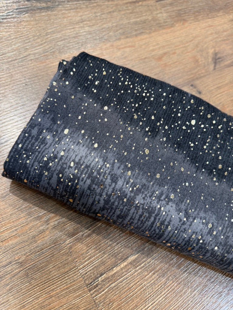 Sciarpa con dettagli colore oro